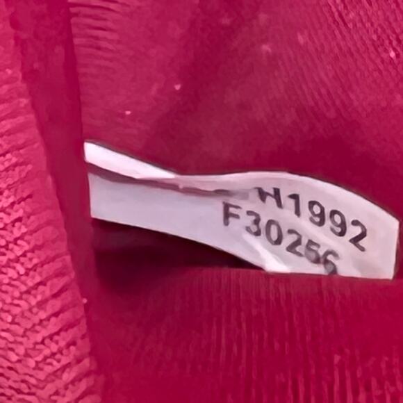 Coach Foldover Crossbody Clutch in the color Dark Fuchsia leather w/ charm NWT - Picture 13 of 13